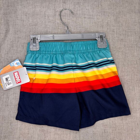 NWT Disney Marvel Spider-Man Long Sleeve‎ Rash Guard & Swim Trunks Spidey Boys 4 - Picture 5 of 7